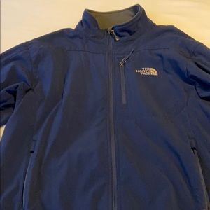 Men’s navy north face apex fleece jacket Large
